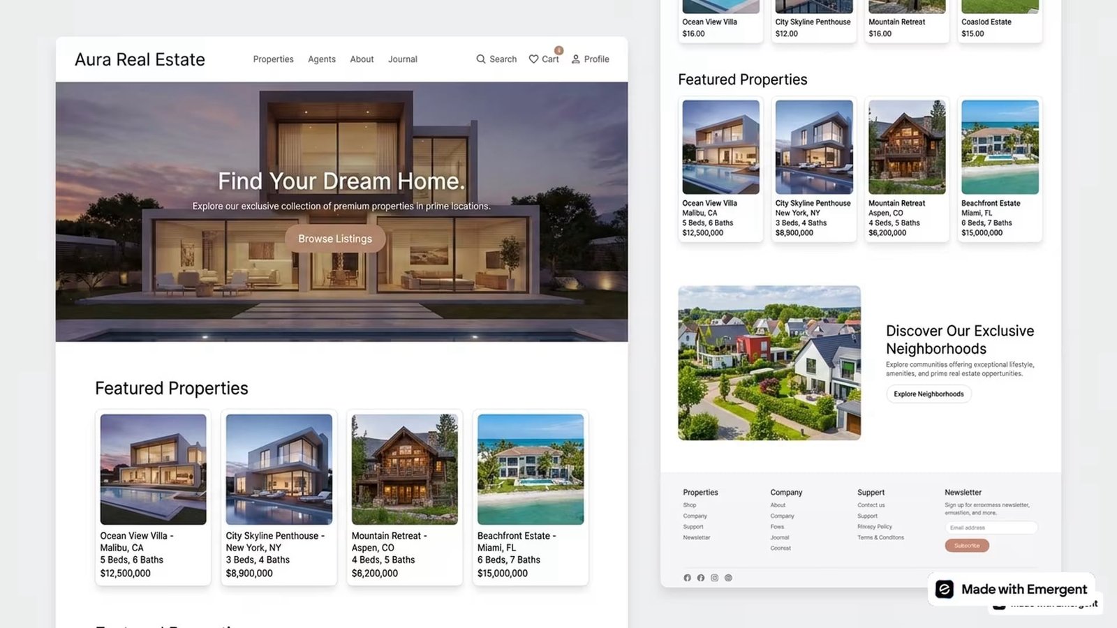 Real Estate Website